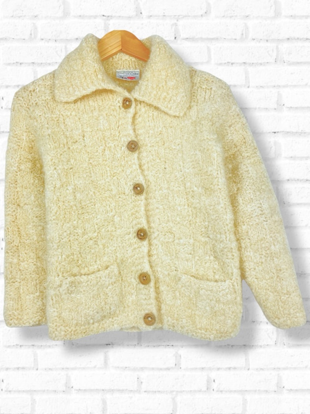 Vintage 80’s Avoca Ireland Wool Knit Fisherman Button Up Cardigan Sweater